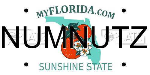 NUMNUTZ Florida License Plate