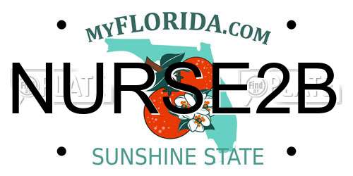 NURSE2B Florida License Plate