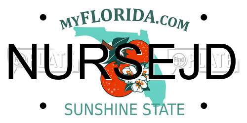 NURSEJD Florida License Plate