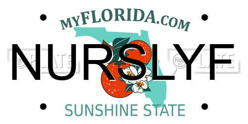 NURSLYF Florida License Plate