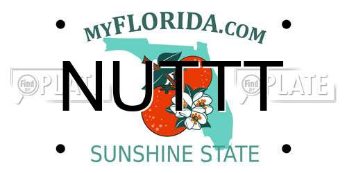NUTTT Florida License Plate