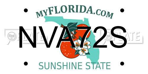 NVA72S Florida License Plate