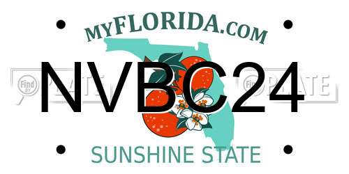 NVBC24 Florida License Plate