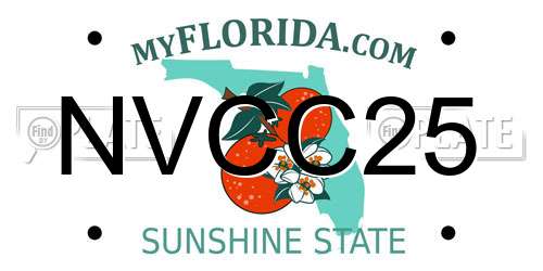 NVCC25 Florida License Plate