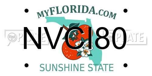NVCI80 Florida License Plate