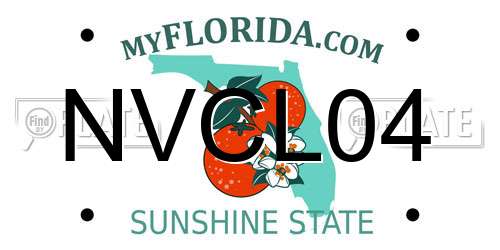 NVCL04 Florida License Plate
