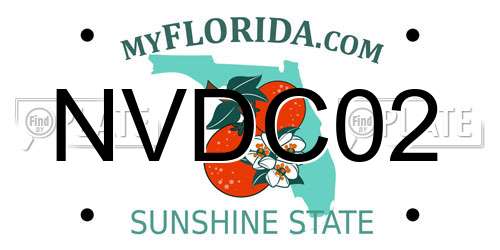 NVDC02 Florida License Plate