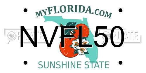 NVFL50 Florida License Plate