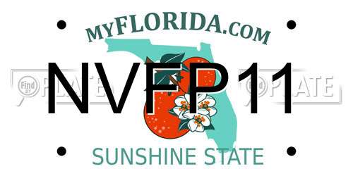 NVFP11 Florida License Plate