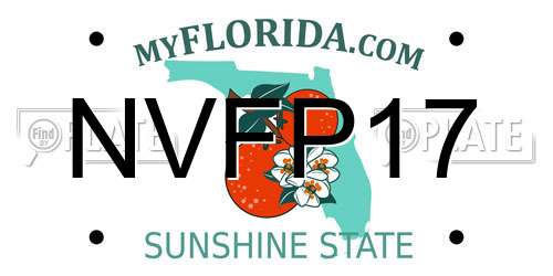 NVFP17 Florida License Plate