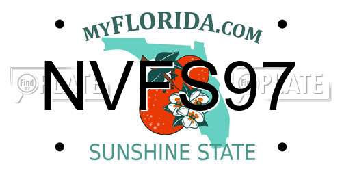 NVFS97 Florida License Plate
