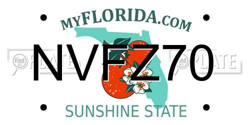 NVFZ70 Florida License Plate