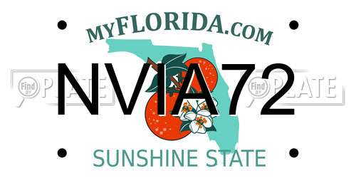 NVIA72 Florida License Plate