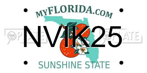 NVIK25 Florida License Plate