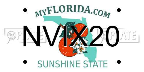 NVIX20 Florida License Plate