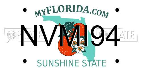 NVMI94 Florida License Plate