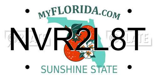 NVR2L8T Florida License Plate