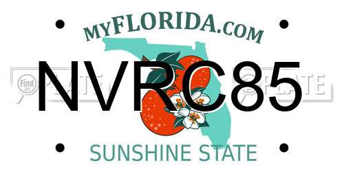 NVRC85 Florida License Plate