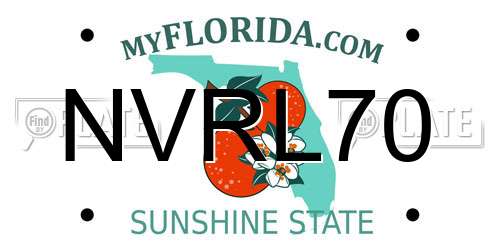 NVRL70 Florida License Plate