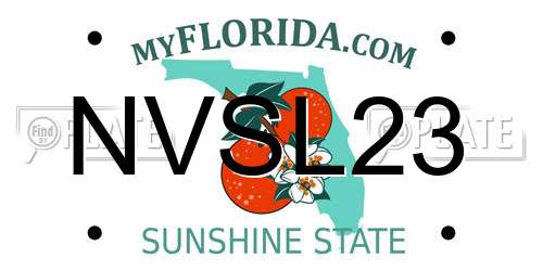 NVSL23 Florida License Plate
