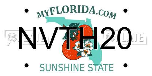 NVTH20 Florida License Plate