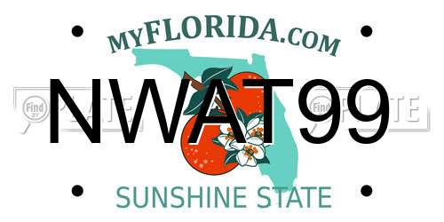 NWAT99 Florida License Plate
