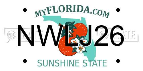 NWLJ26 Florida License Plate
