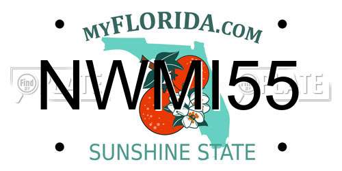 NWMI55 Florida License Plate