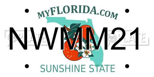 NWMM21 Florida License Plate