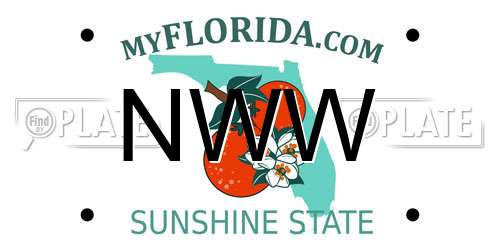 NWW Florida License Plate