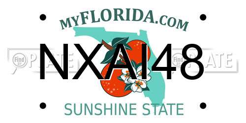 NXAI48 Florida License Plate