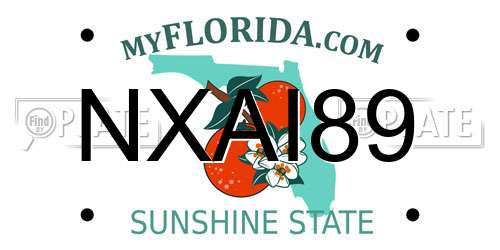NXAI89 Florida License Plate