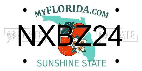 NXBZ24 Florida License Plate