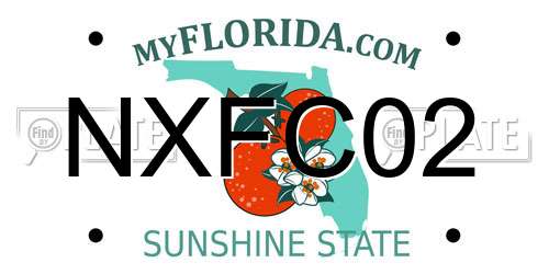NXFC02 Florida License Plate