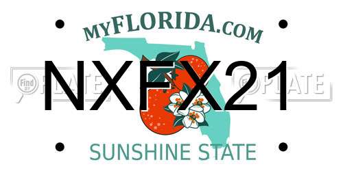 NXFX21 Florida License Plate