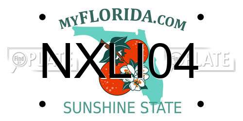 NXLI04 Florida License Plate