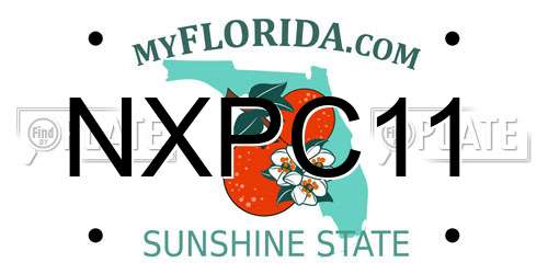 NXPC11 Florida License Plate