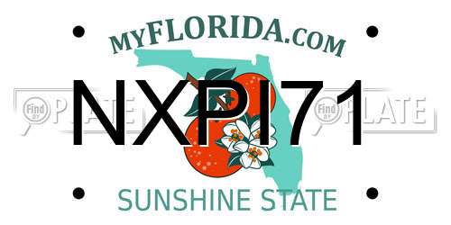 NXPI71 Florida License Plate