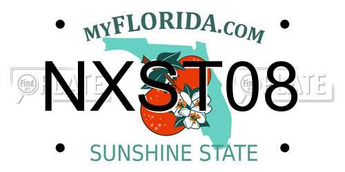 NXST08 Florida License Plate