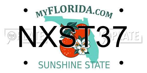 NXST37 Florida License Plate