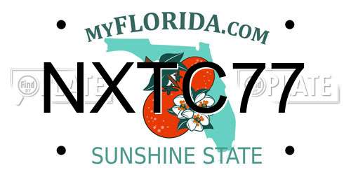 NXTC77 Florida License Plate