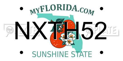 NXTH52 Florida License Plate