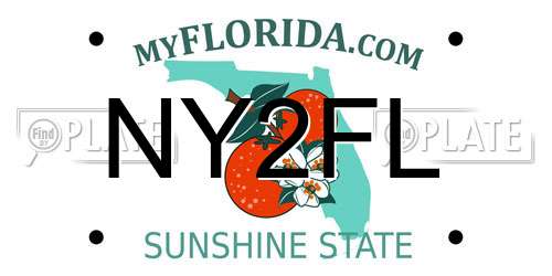 NY2FL Florida License Plate