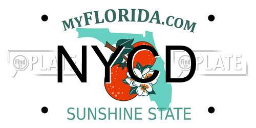 NYCD Florida License Plate