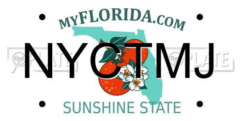 NYCTMJ Florida License Plate