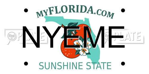 NYEME Florida License Plate