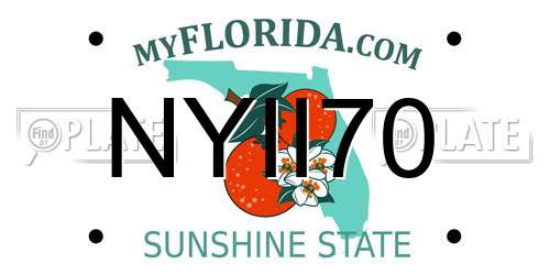 NYII70 Florida License Plate