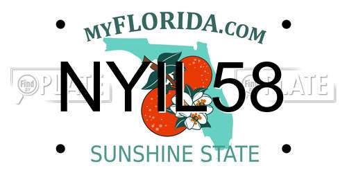 NYIL58 Florida License Plate