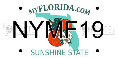 NYMF19 Florida License Plate
