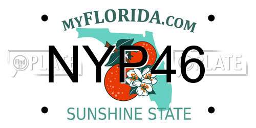 NYP46 Florida License Plate